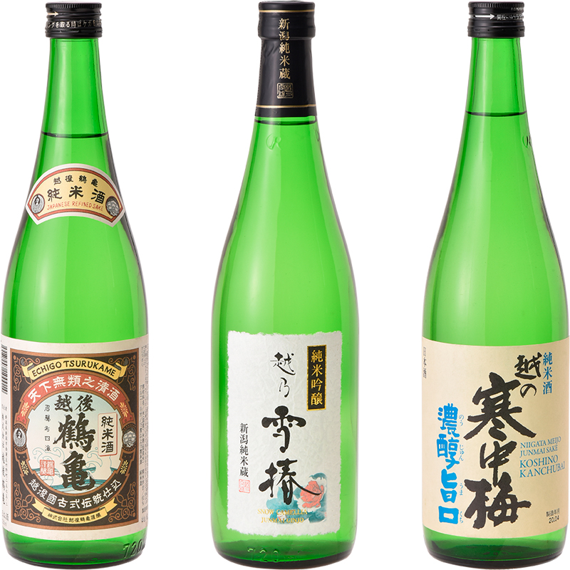 送料込】ワイングラスでおいしい！新潟の日本酒３本 | いちまさ